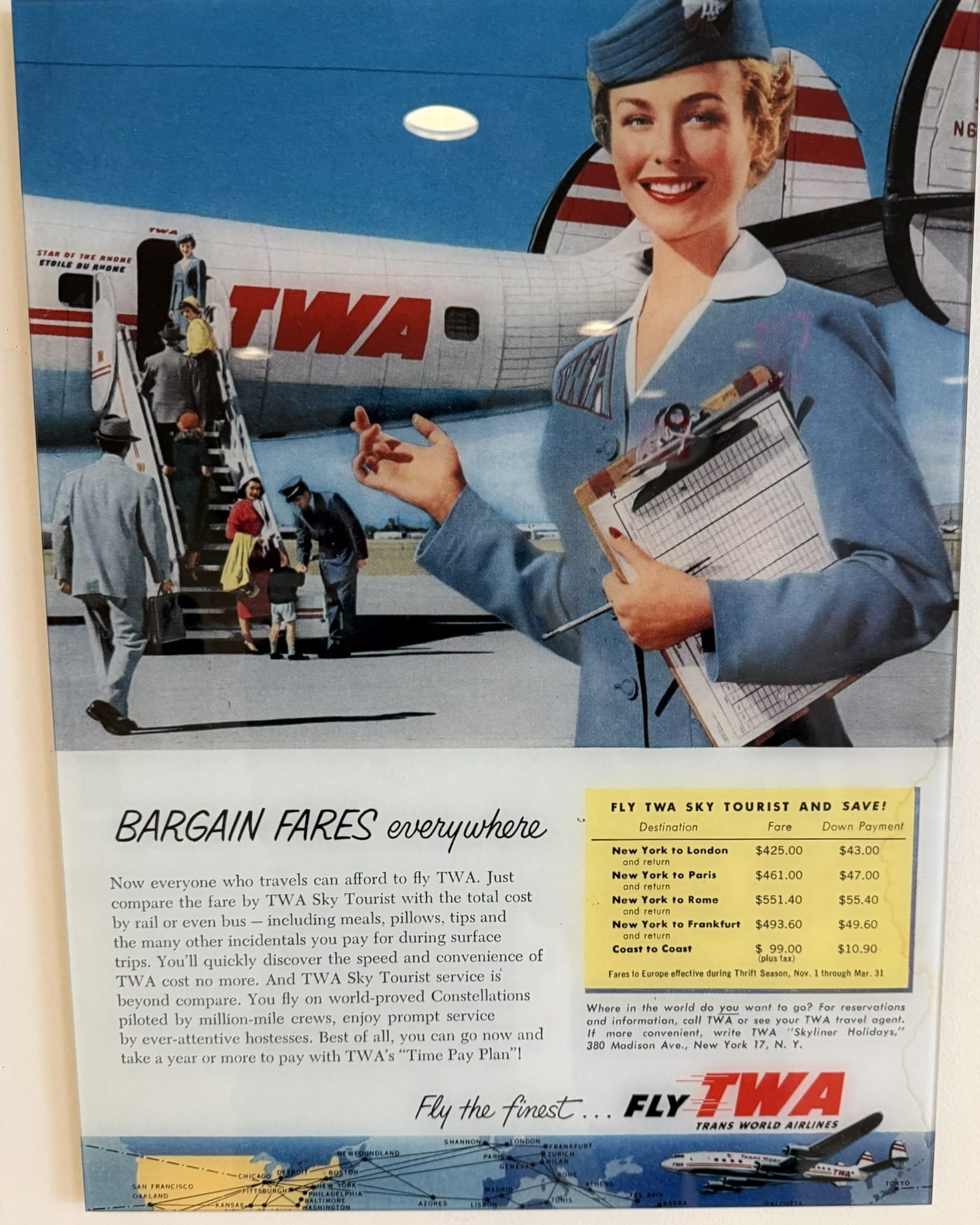 A 1950s TWA Advertisement