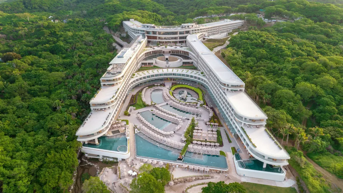 Aerial View of Secrets Bahia Mita Surf & Spa Resort in Puerto Vallarta, Mexico